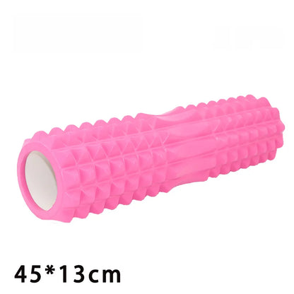Rouleau-de-massage-oreiller-yoga-creux-style-dent-rose