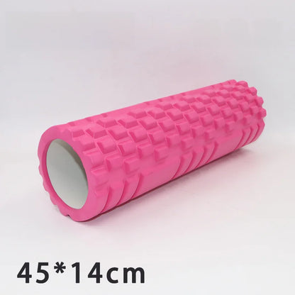 Rouleau-de-massage-oreiller-yoga-creux-style-dent-rose