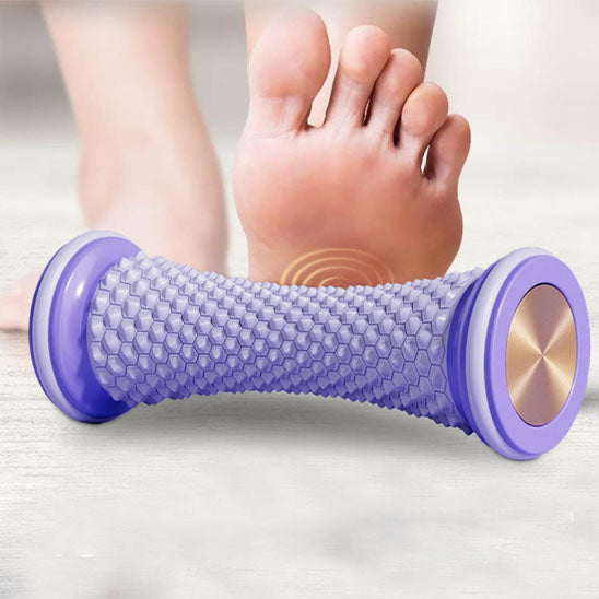 Rouleau-de-massage-yoga-ergonomique-pieds-multifonctionnel-reflexologie-couleur-mauve-pied