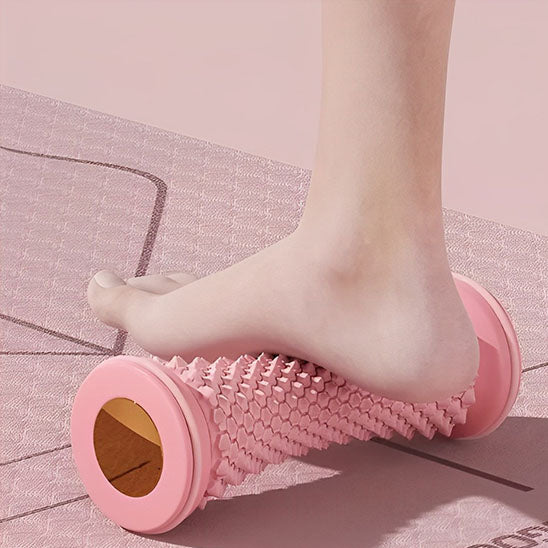 Rouleau-de-massage-yoga-ergonomique-pieds-multifonctionnel-reflexologie-rose