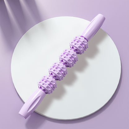 Rouleau massage bâton à rouler mauve