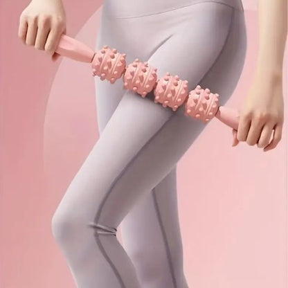 Rouleau massage bâton à rouler rose