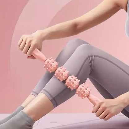 Rouleau massage bâton à rouler rose