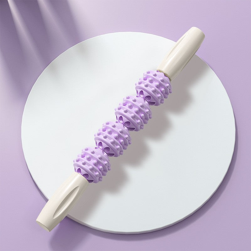 Rouleau massage bâton à rouler violet blanc