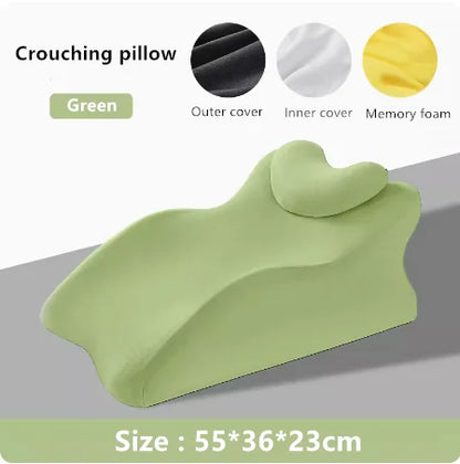 Oreiller-ergonomique-coussin-support-lombaire-lecture-de-lit-confort-canape-soutient-dos-detente-vert