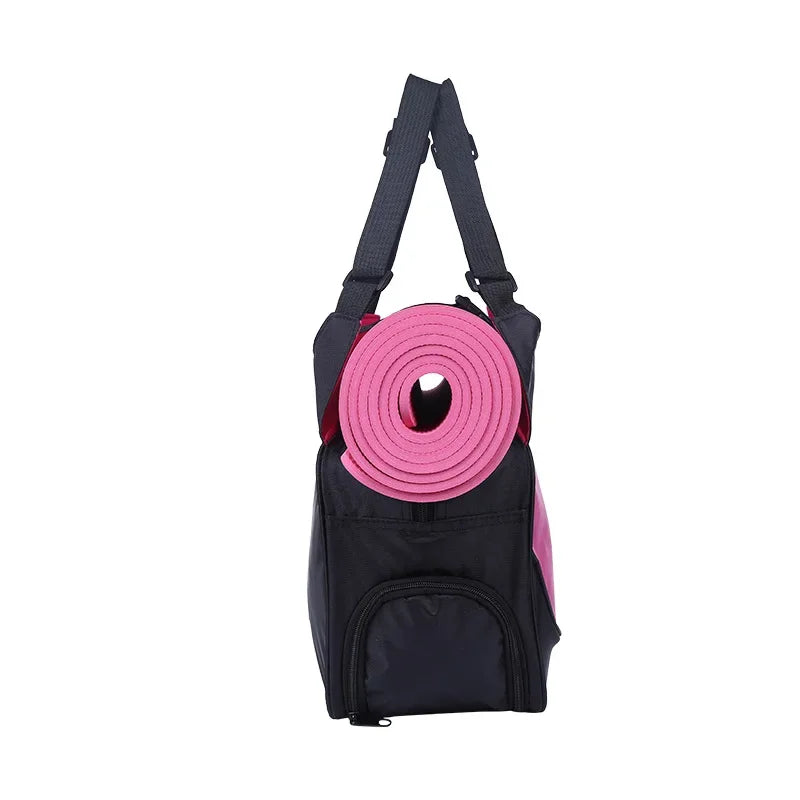 Sac-de-sport-femme-homme-fourre-tout-yoga-noir-côté