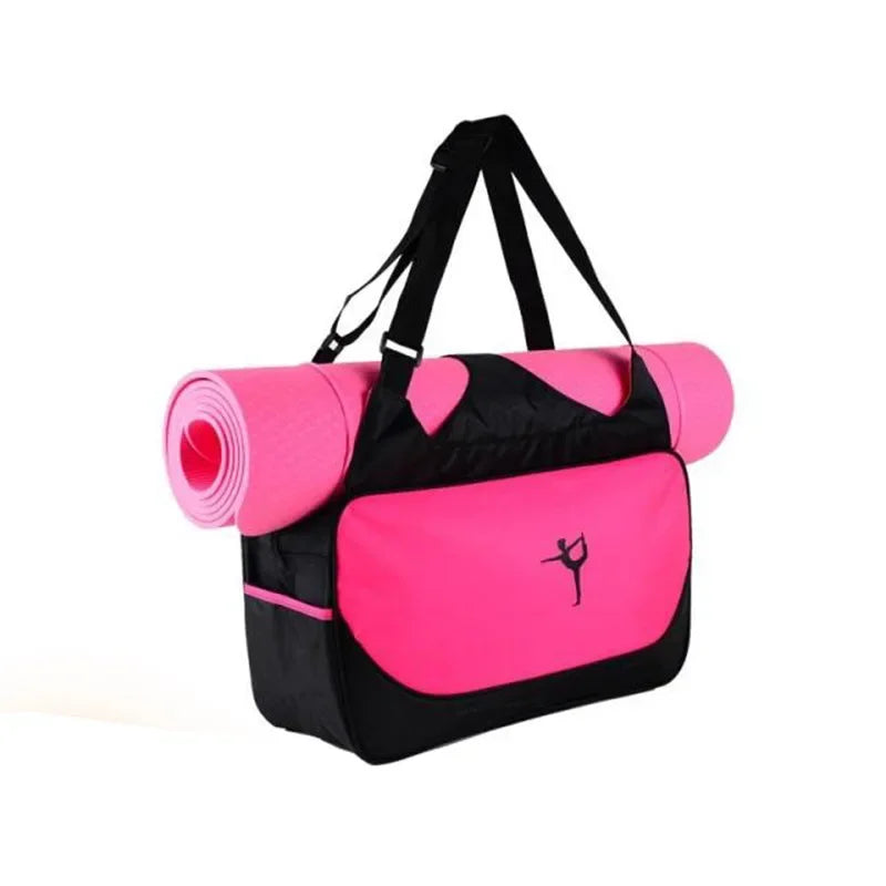 Sac-de-sport-femme-homme-fourre-tout-yoga-rose-brillant