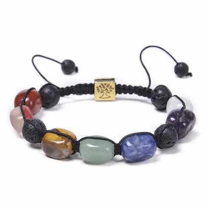 Bracelet en Perles - de Méditation en Pierre des 7 Chakras