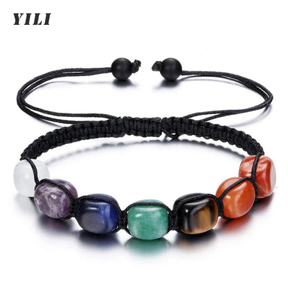 Bracelet en Perles - de Méditation en Pierre des 7 Chakras