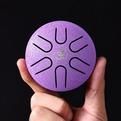 Tambour-Hluru-Mini-Glucophone-Acier-yoga-violet
