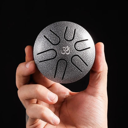 Tambour-Hluru-Mini-Glucophone-Acier-yoga-gris