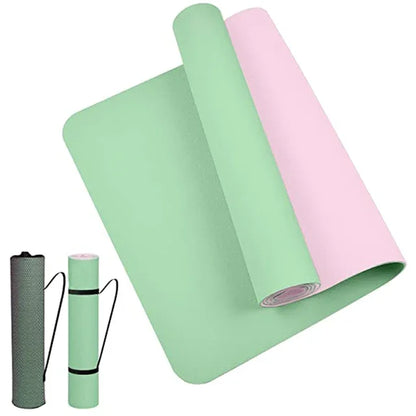 Tapis-de-yoga-antiderapant-double-face-avec-sangle-vert-rose