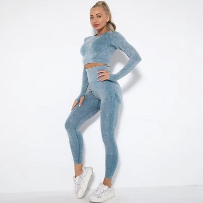 Tenue-yoga-sans-couture-pour-femme-manches-longues-sport-fitness-gym-combinaison