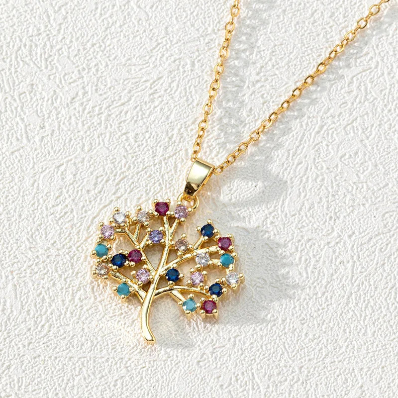 arbre-de-vie-multicolore-or