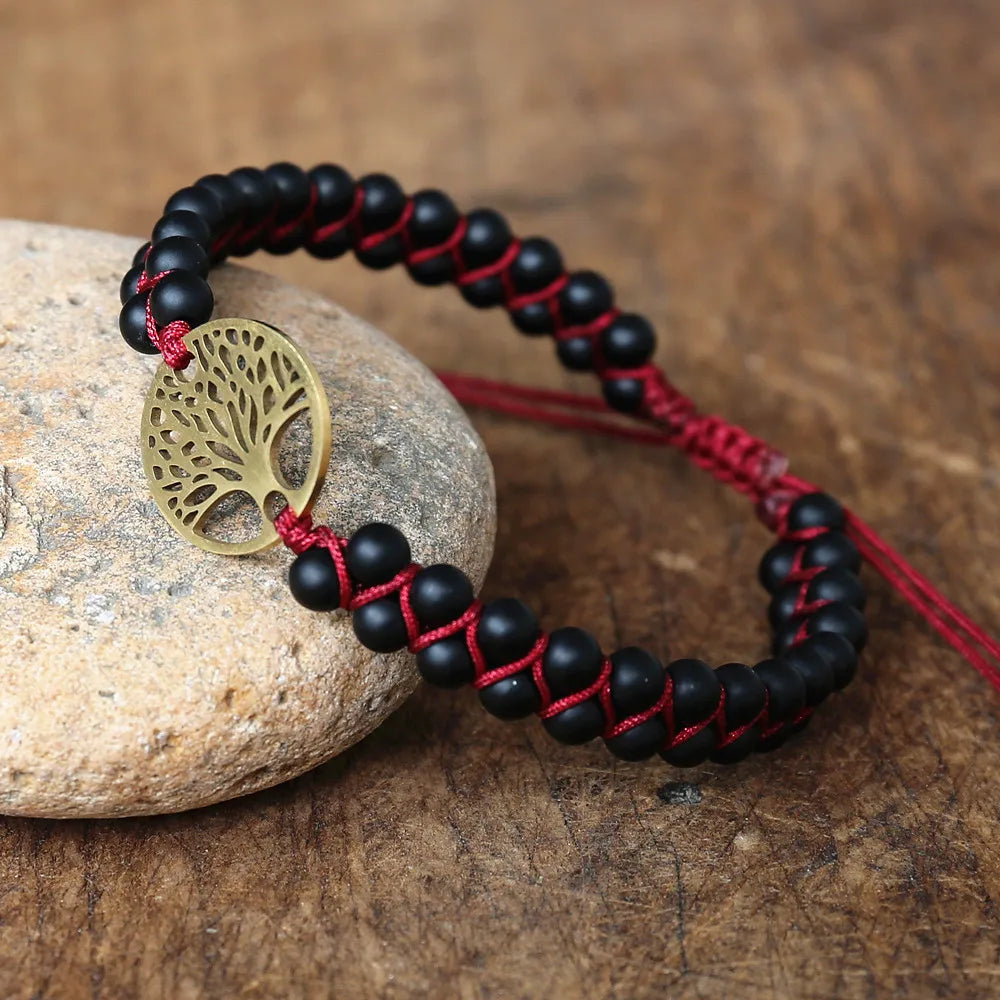 arbre-de-vie-bracelet-noir-rouge