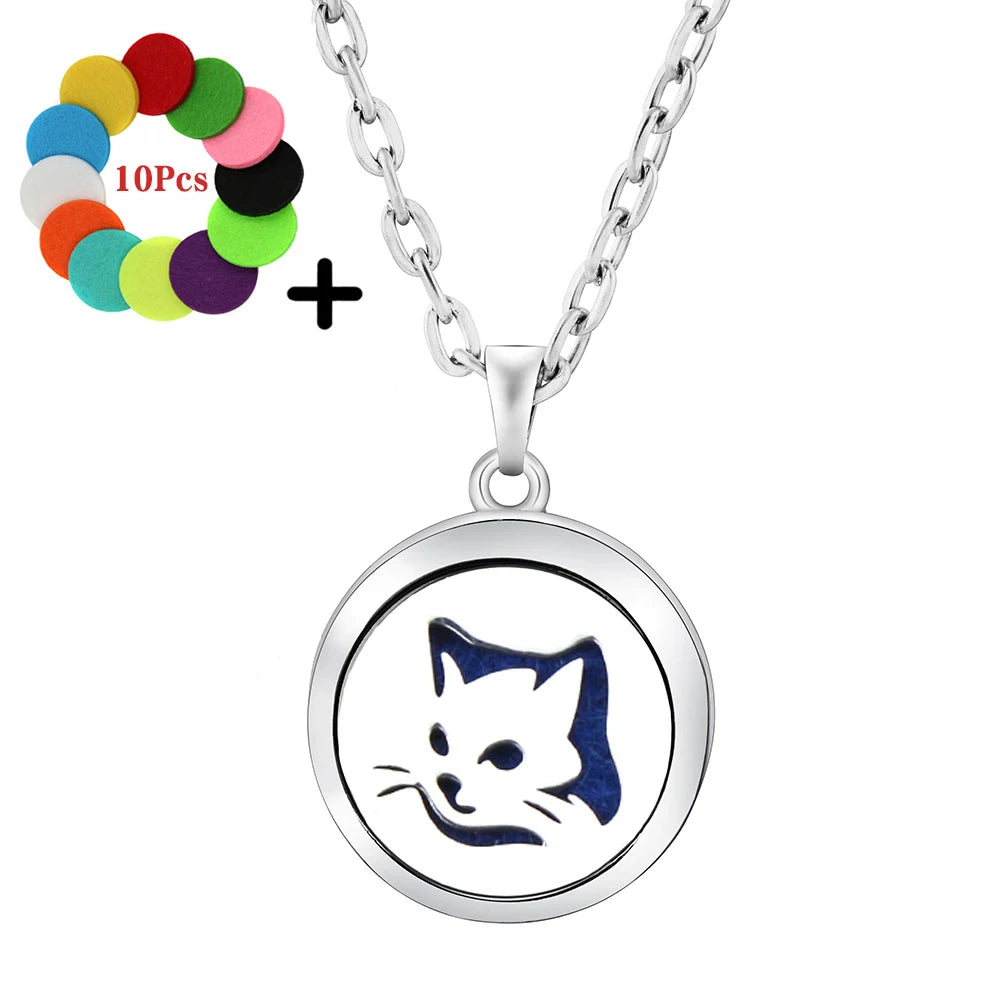 arbre-de-vie-collier-visage-chat-bleu