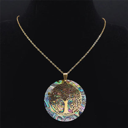 arbre-de-vie-collier-chic-or-noir-pierre