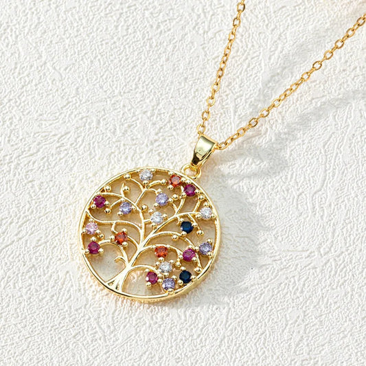 arbre-de-vie-collier-famille-or