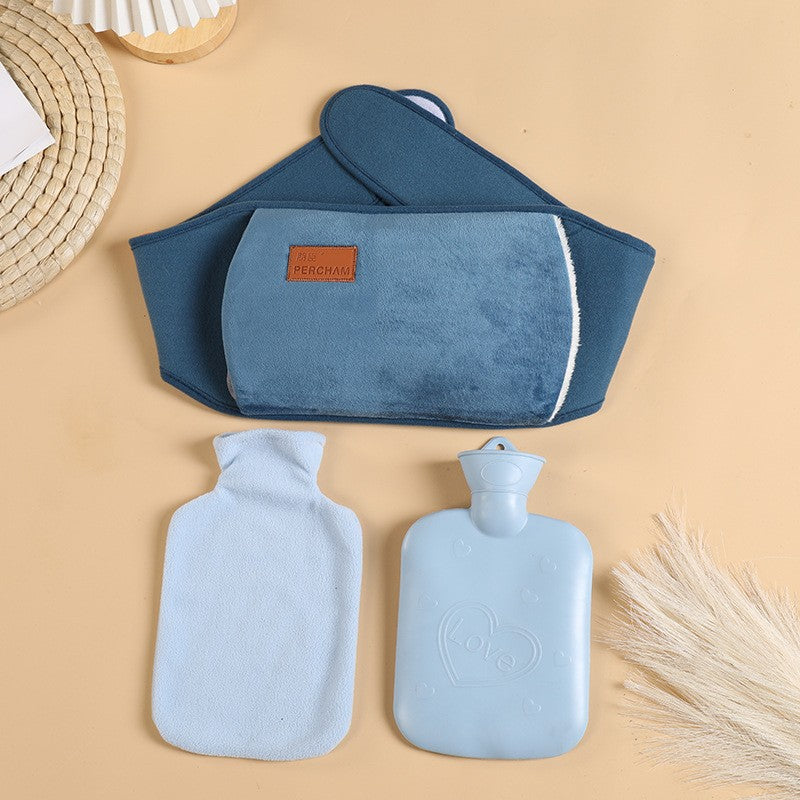 Bouillotte micro onde ceinture abdominale chauffante bleu