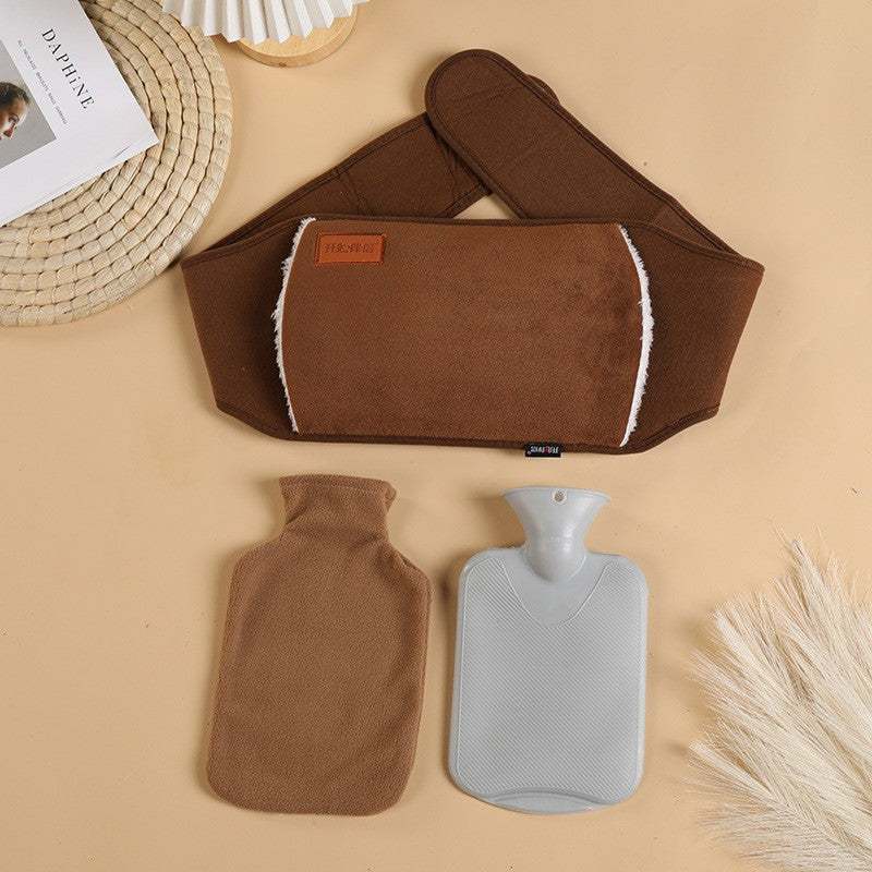 Bouillotte micro onde ceinture abdominale chauffante brune