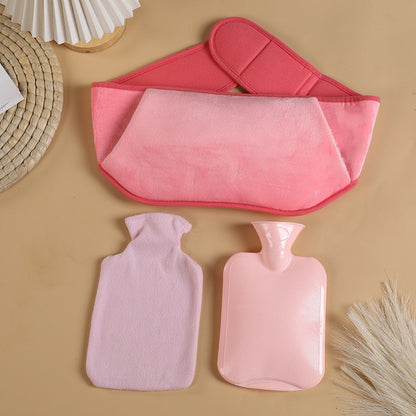 Bouillotte microonde ceinture abdominale chauffante rose