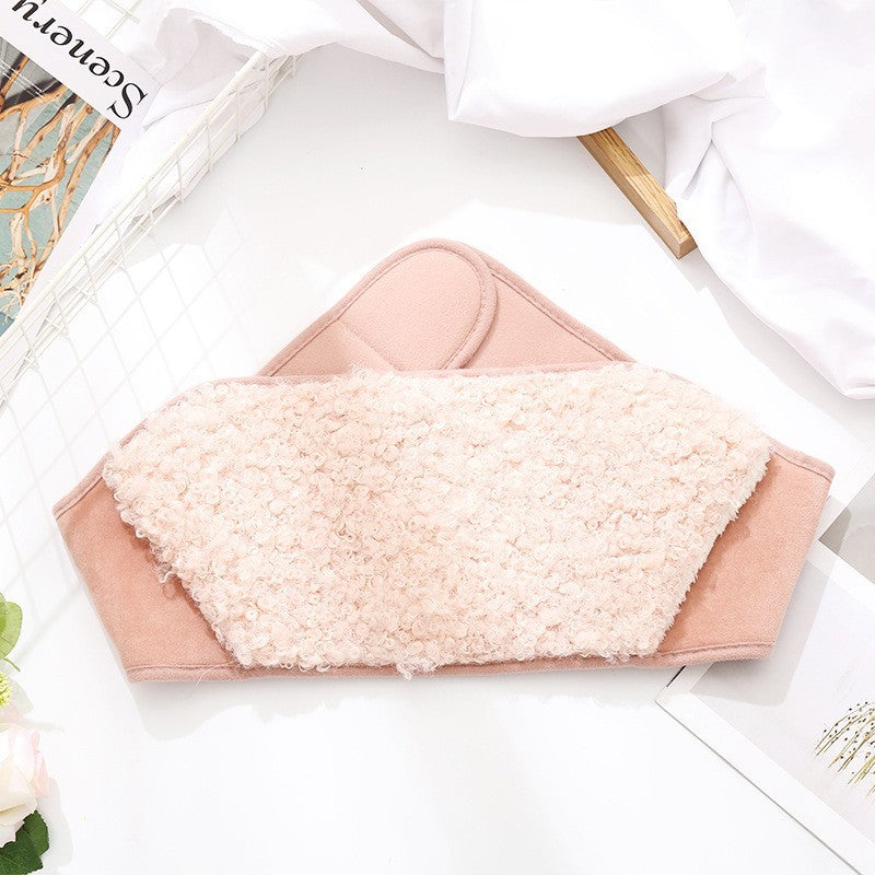Bouillotte micro onde moment de douceur ceinture chauffante rose peluche