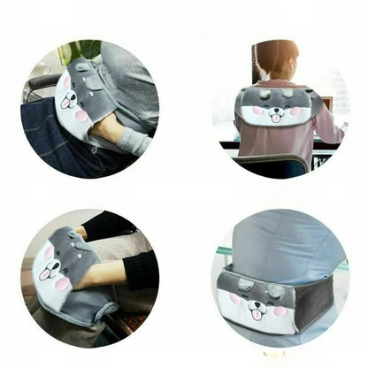 Bouillotte micro onde moment de douceur ceinture chauffante peluche utilisation