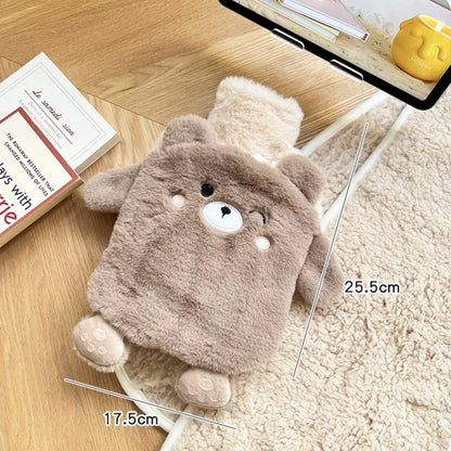 bouillotte-peluche-kawaii-coussin-chauffant-mignonne-ours-brun