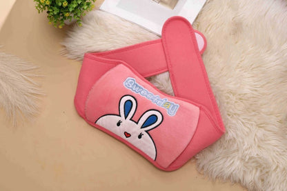 bouillotte peluche micro onde ceinture abdominale chauffante lapin rose