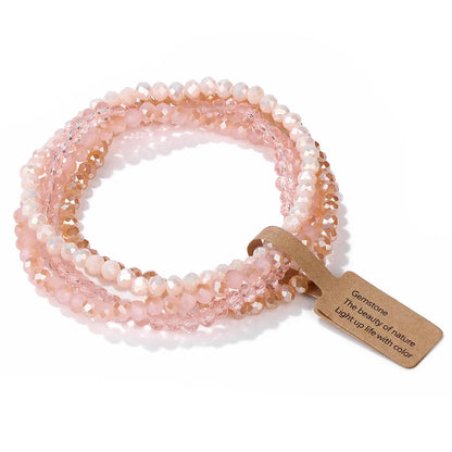 bracelets-en-perles-rose-blanc