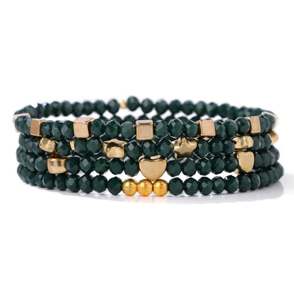 bracelets-en-perles-noir-coeur-étoile-carré