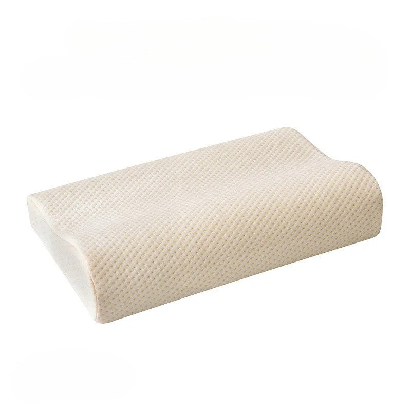 Oreiller ergonomique en bambou mémoire de forme beige