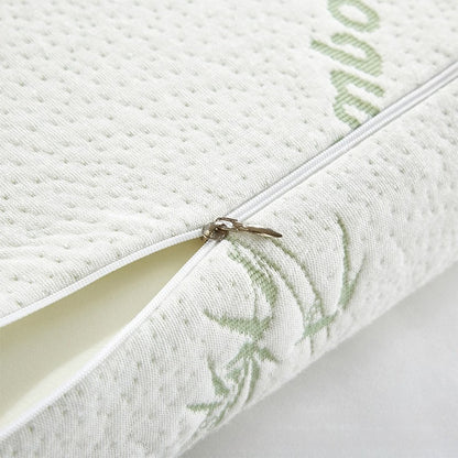 Oreiller ergonomique en bambou mémoire de forme sommeil housse