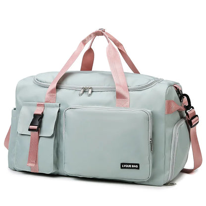 sac-de-sport-femme-rose-vert