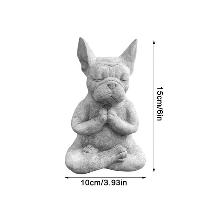 statuette-statue-de-yoga-chien-en-resine-taille